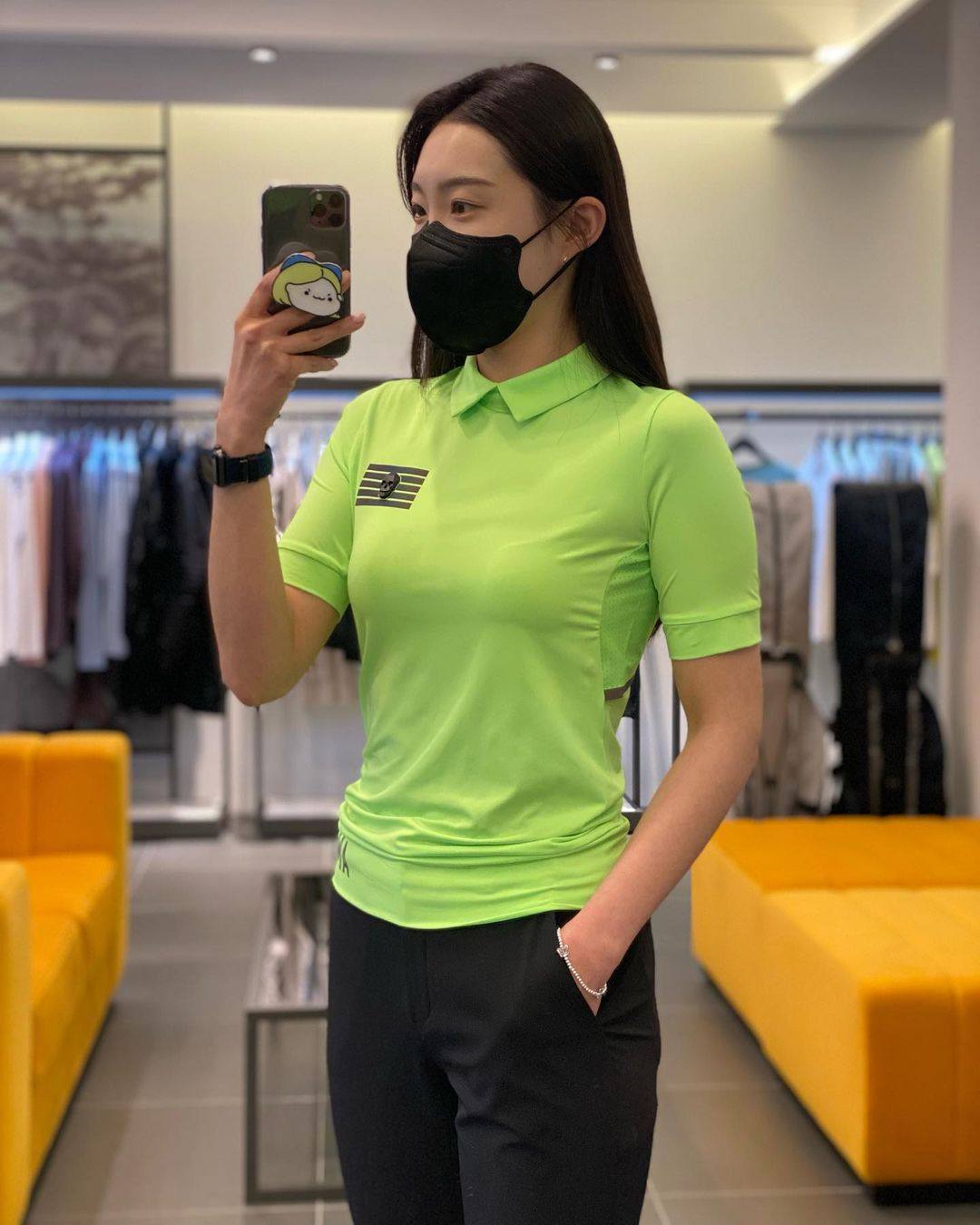 韩国高尔夫服装男女同款短袖T恤夏时髦运动情侣装吸汗透气Polo衫