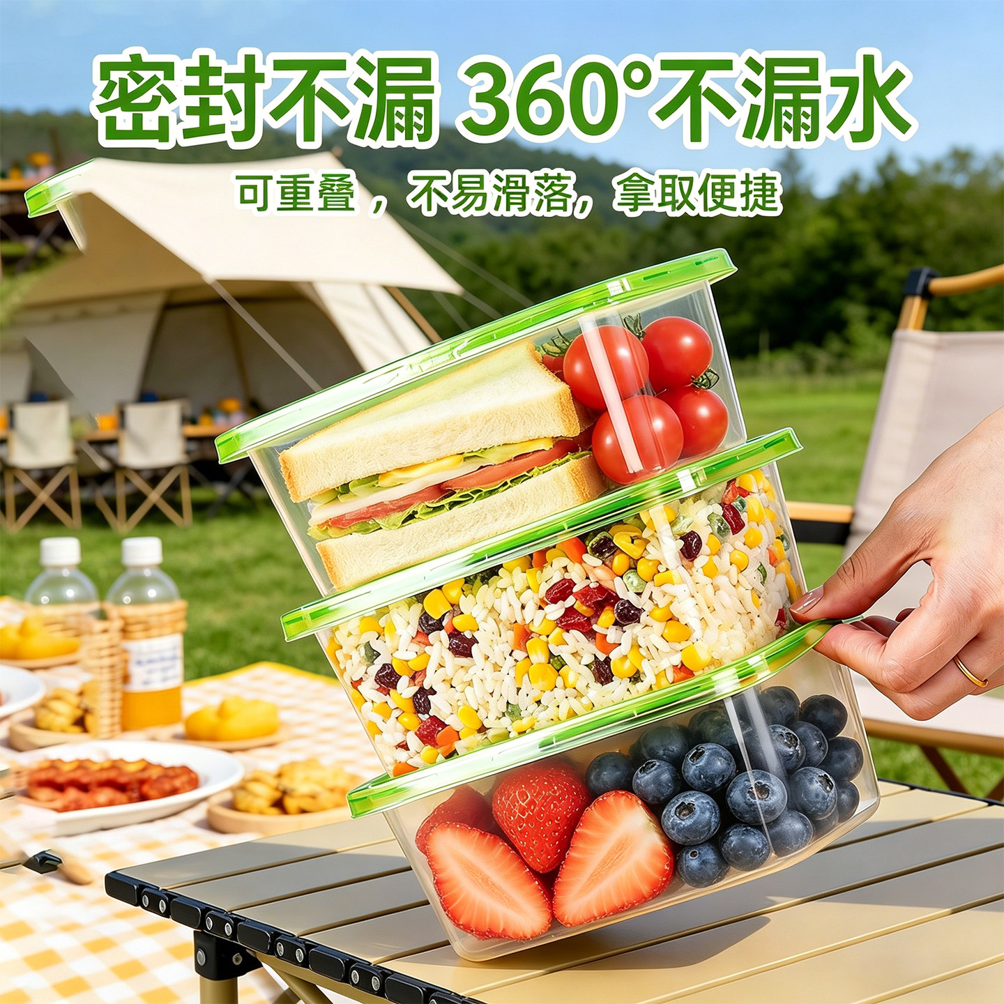 特美居一次性加厚打包盒餐盒图片