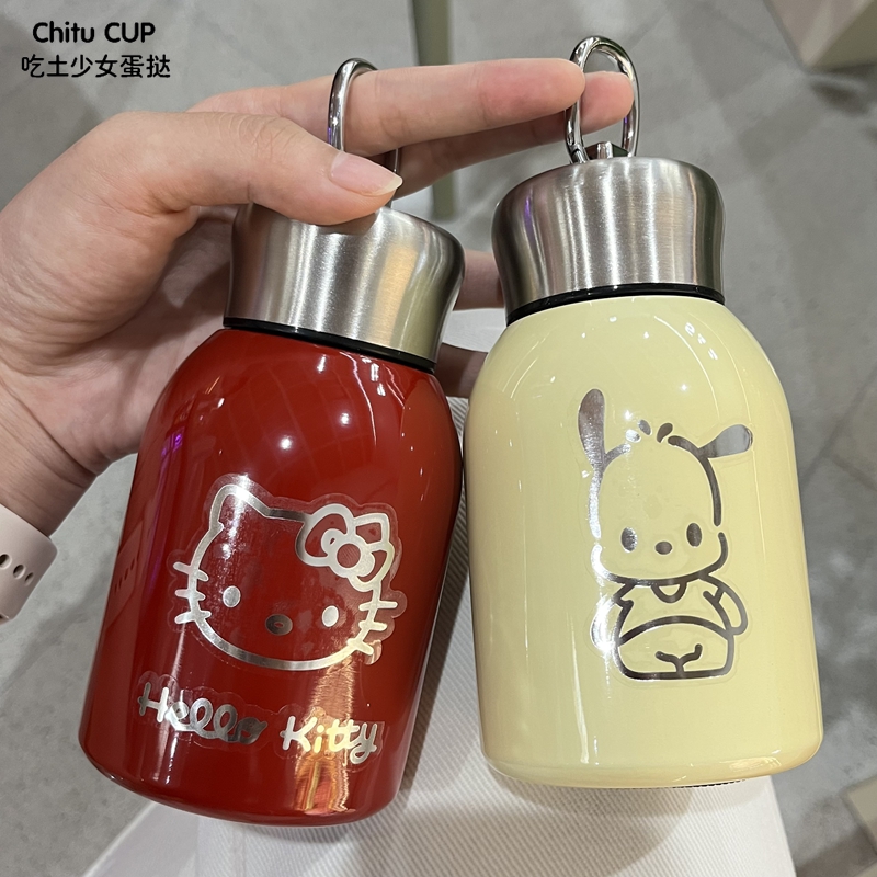 304新款不锈钢迷你小胖保温杯户外水壶便携式口袋双层真空随手杯