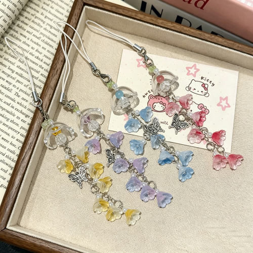 琉璃铃兰花风铃包包挂绳ccd挂件