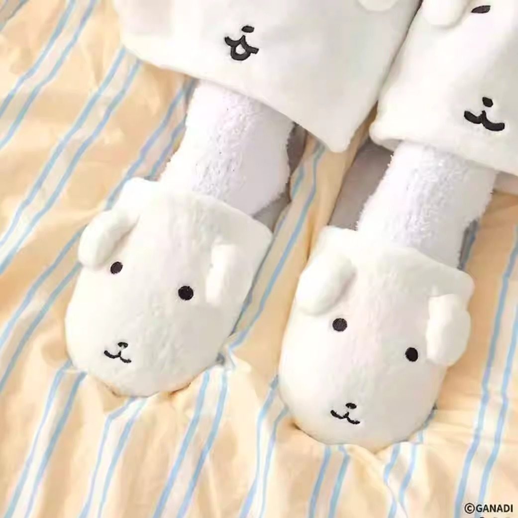 韩国代购Ganadi小白狗居家棉拖鞋室内毛绒脚垫地毯睡眠袜毛毯礼物,模玩/动漫/周边/娃圈三坑/桌游,动漫毛绒/抱枕/坐垫,淘宝优惠券,粉丝福利购,淘宝优惠卷