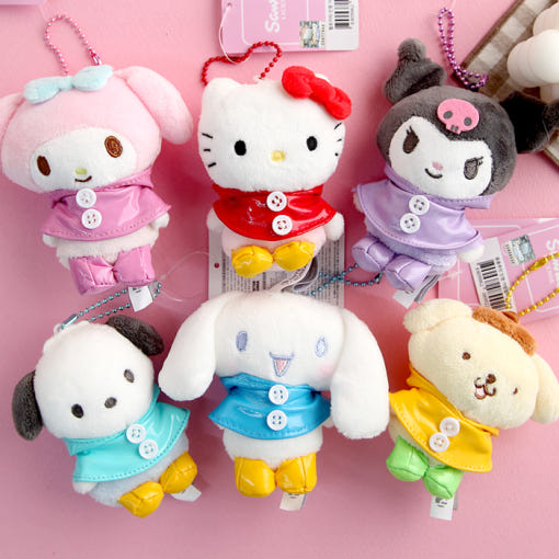 韩国正版三丽鸥雨衣kitty挂件