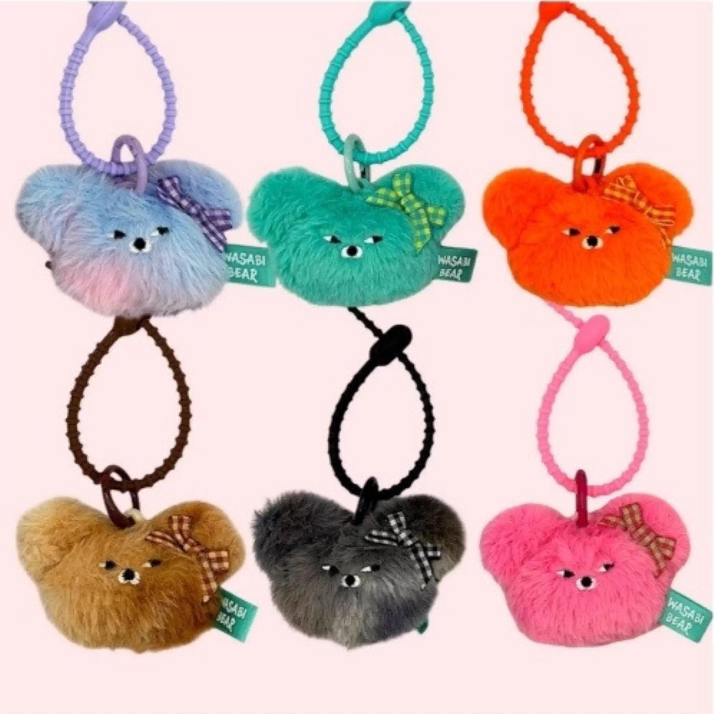 韩国正版芥末熊大头毛绒挂件