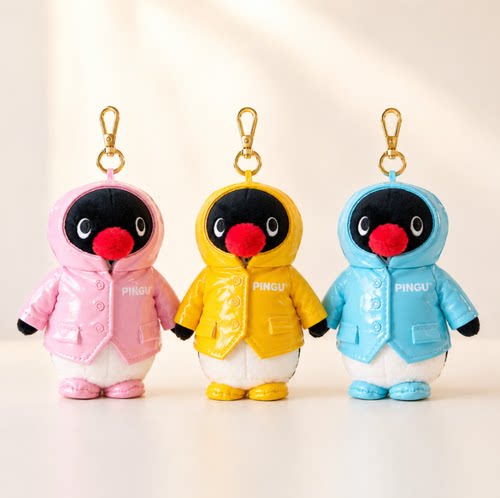 韩国代购电影院联名pingu包挂件