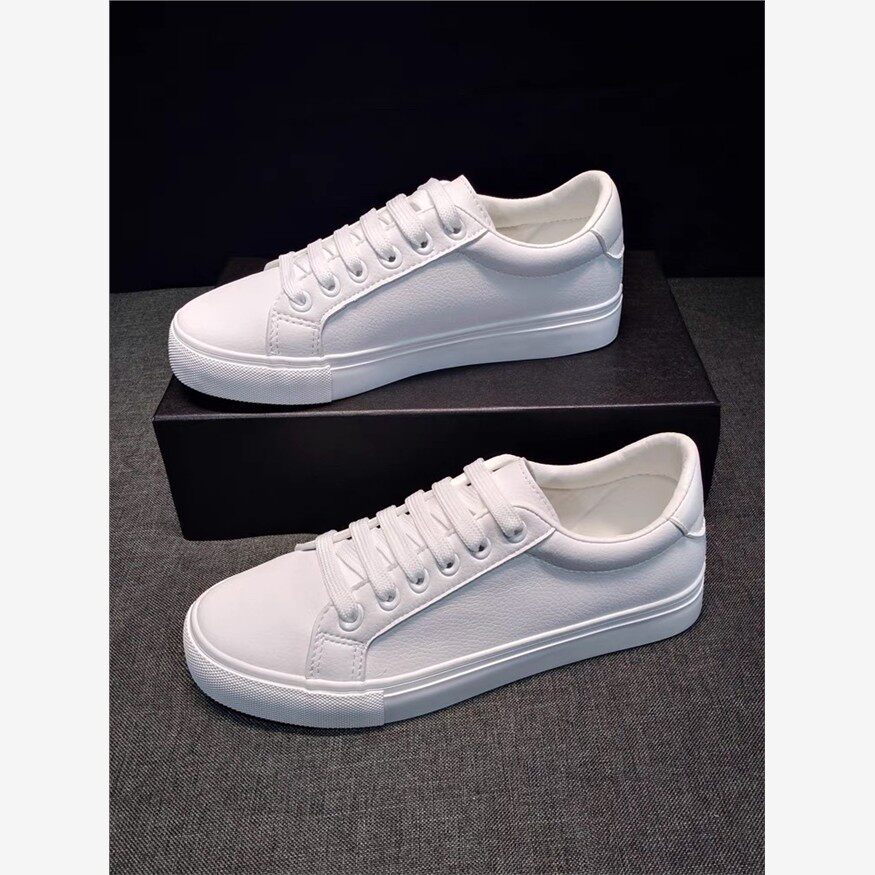 真皮软牛皮小白鞋女2024新款爆款夏季薄款百搭平底配裙子的板鞋女