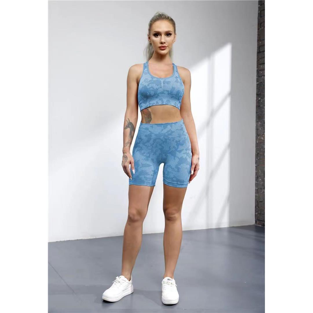 set pants three-quarter shorts bra camouflage briefs boxer