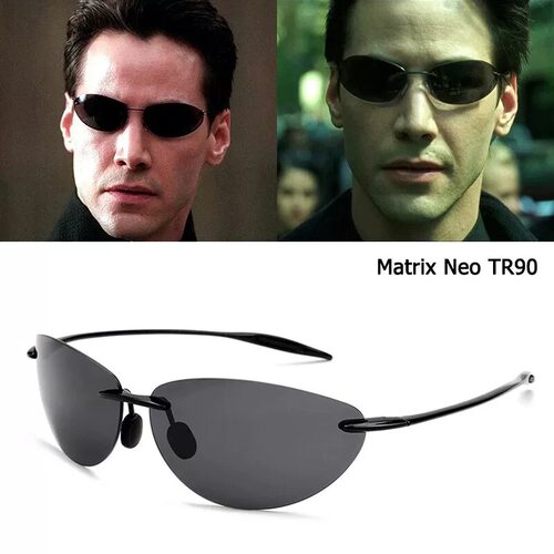 Matrix Style Sunglasses 黑客帝国尼奥同款太阳眼镜