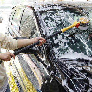 洗车刷子 家车两用洗车自动旋转洗车刷 汽车洗车清洁工具