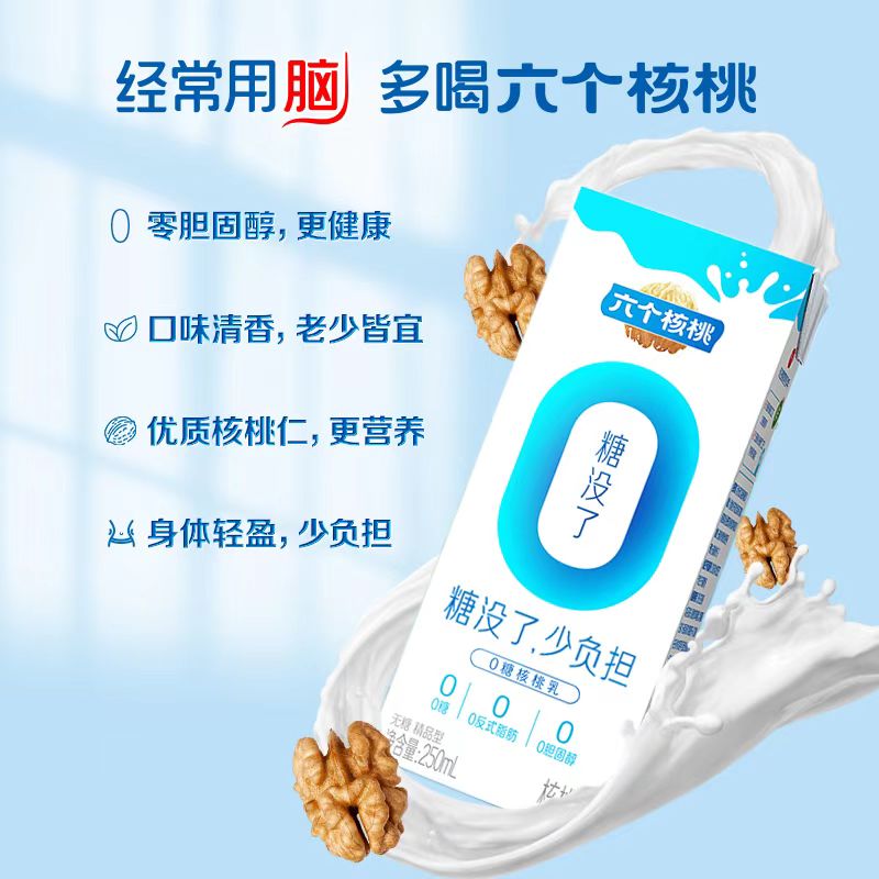 无糖精品型核桃乳植物蛋白饮料