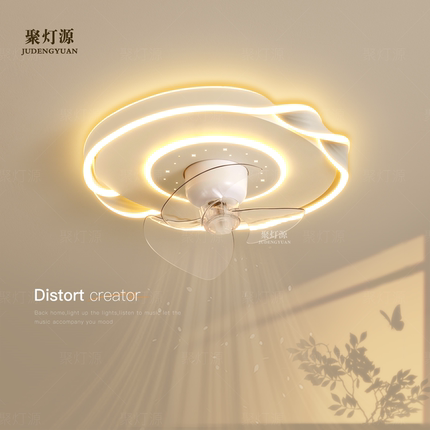 风扇灯简约现代主卧室灯创意led吸顶灯全光谱客厅灯餐厅新款灯具