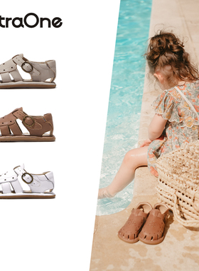 ExtraOne澳洲婴幼儿复古雕花凉鞋真皮软底包头男女宝宝学步鞋#803