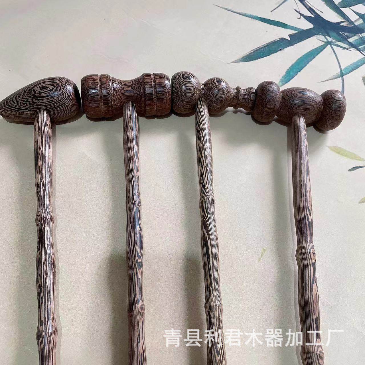 厂家鸡翅木双用锤挠懒人抓痒双用按捶实木经络锤两用敲打锤