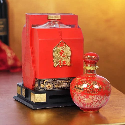 绍兴特产黄酒女儿红中国红花雕酒三十年陈1.5L糯米酒礼盒装绍兴酒