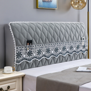 床头套罩2024新款 床头罩床头套可拆洗实木床头软包靠背套全包防尘