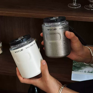 女生高颜值小巧便携保温杯男款咖啡杯外出携带随行杯2025新款水杯