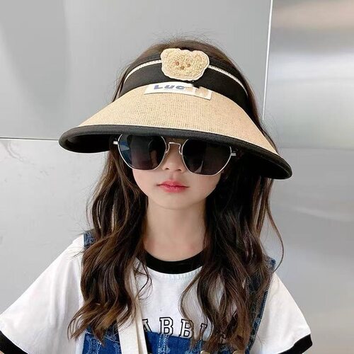 空顶帽男女童空顶帽可卷太阳帽