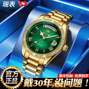 机械表绿水鬼腕表 手表男款 高级感礼物送男友爸爸生日正品 名牌男士