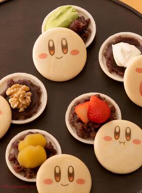 AaronHouse现货日本鹤屋吉信×星之卡比联名超萌红豆夹心最中DIY