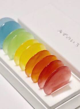 网红零食asmr日本ins彩虹彩片糖
