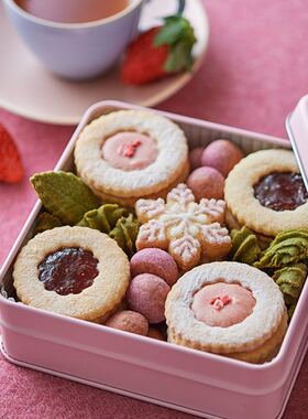 AaronHouse日本銀雪の里冬季限定什锦草莓黄油曲奇礼盒7种230g