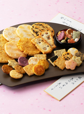 AaronHouse现货无村奄日式和风仙贝米饼春秋盐味酱油什锦袋口味