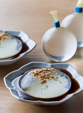 AaronHouse推荐 日本创意水羊羹水气球布丁黑蜜黄豆粉和果子