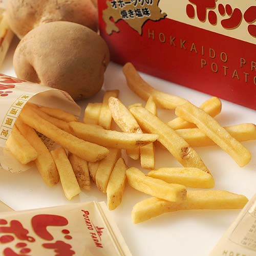 aaronhouse现货日本薯条进口零食北海道薯条三兄弟北海道薯条10袋