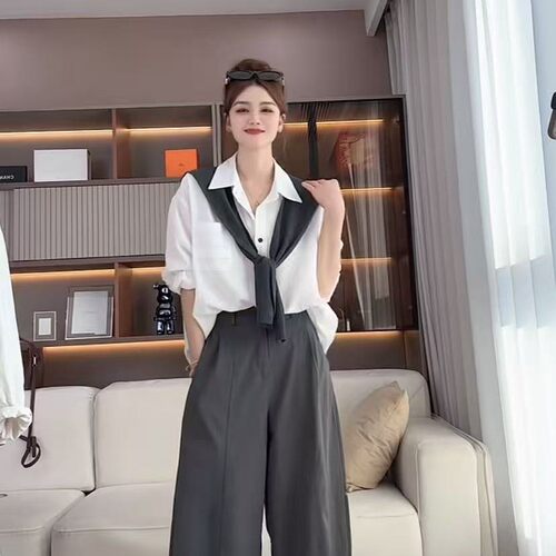 韩系慵懒通勤百搭减龄衬衫女