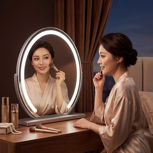 LED高清触控补光台式化妆镜