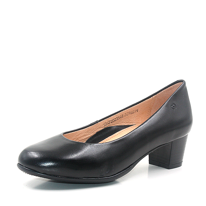 米莲诺牛皮健步时尚高跟鞋