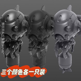 现货酋长大陆 金属黑工蜂 一盒三只 ABS材质 比例1/60 三分钟计划