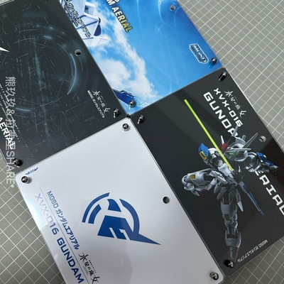 现货MGSD风灵高达支架透明亚克力地台水星的魔女模型底座展示台