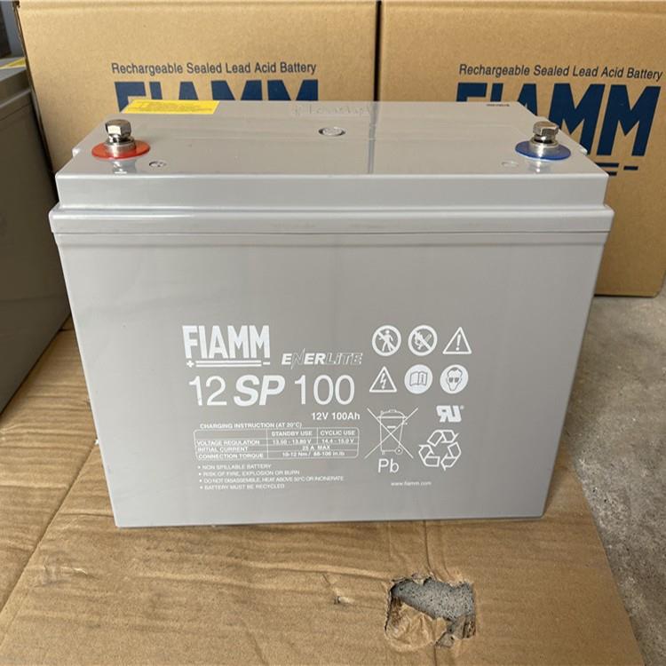 FIAMM蓄电池12SP100UPS电池12V100AH胶体免维护蓄电池