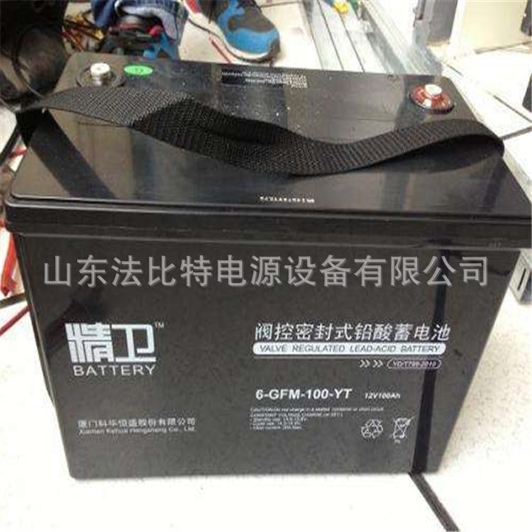科华蓄电池6-GFM-100-YT铅酸免维护12V100Ah 质保3年