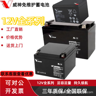 VISION威神蓄电池6FM100 12V5AH/7AH/9AH CP1250 H UPS电源电池