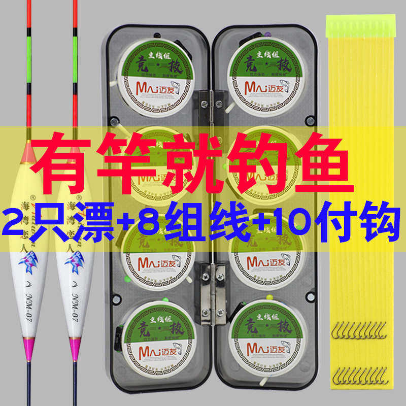绑好线组鱼线套装全套主线组纳米浮漂站漂双钩鱼钩钓鱼钩主线套装,户外/登山/野营/旅行用品,鱼线,淘宝优惠券,粉丝福利购,淘宝优惠卷