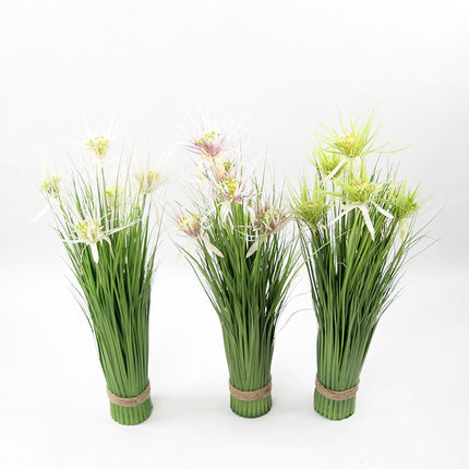 低价假花洋葱草仿真真植物塑料花仿真花盆景