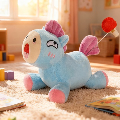 总台文创2026马年“拍马P”毛绒玩偶