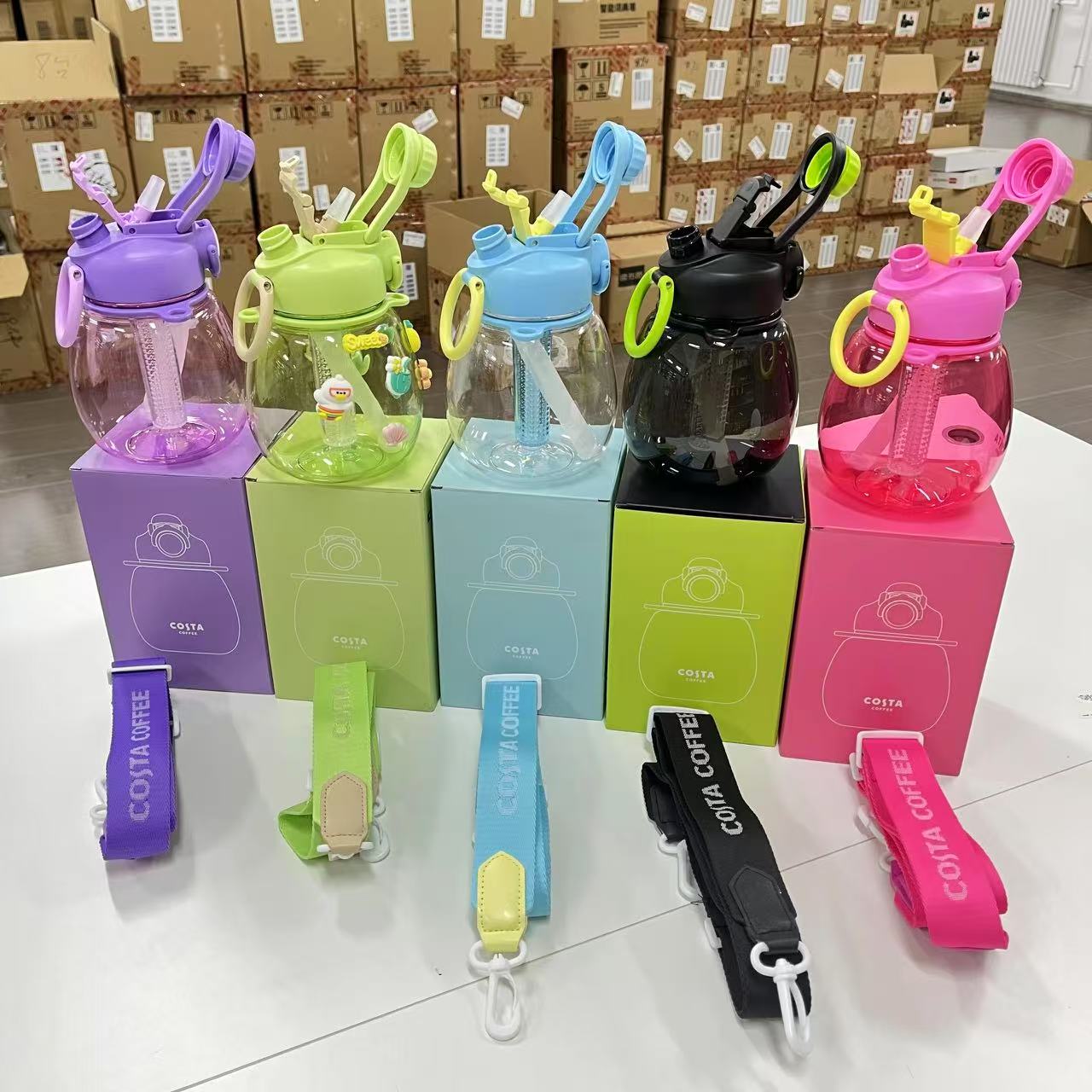 咖世家（costa）小墩桶大肚杯 PCT材质 食品级材质1100mL大容量