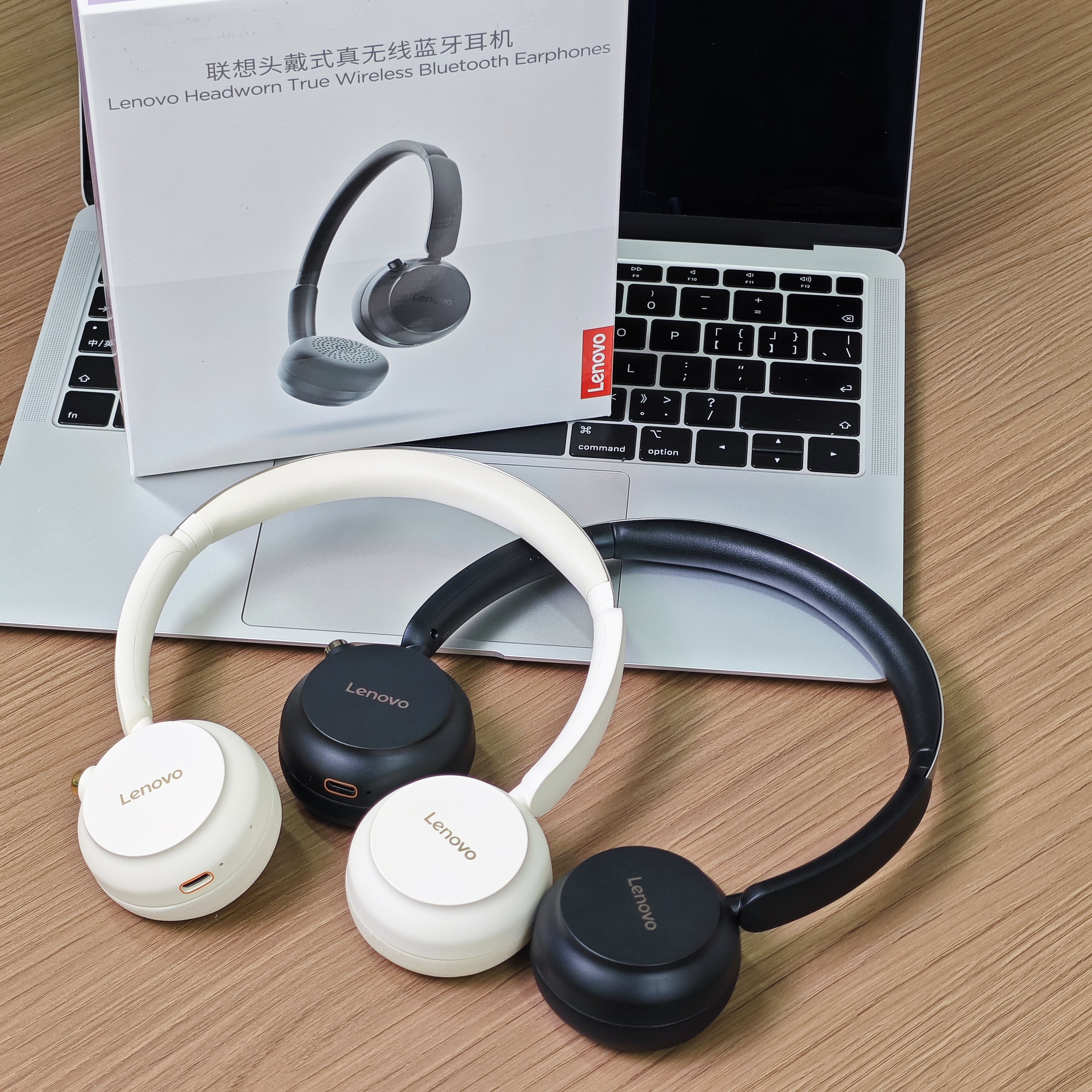联想EB300头戴无线蓝牙耳机40mm动圈通勤网课音乐学生办公耳机