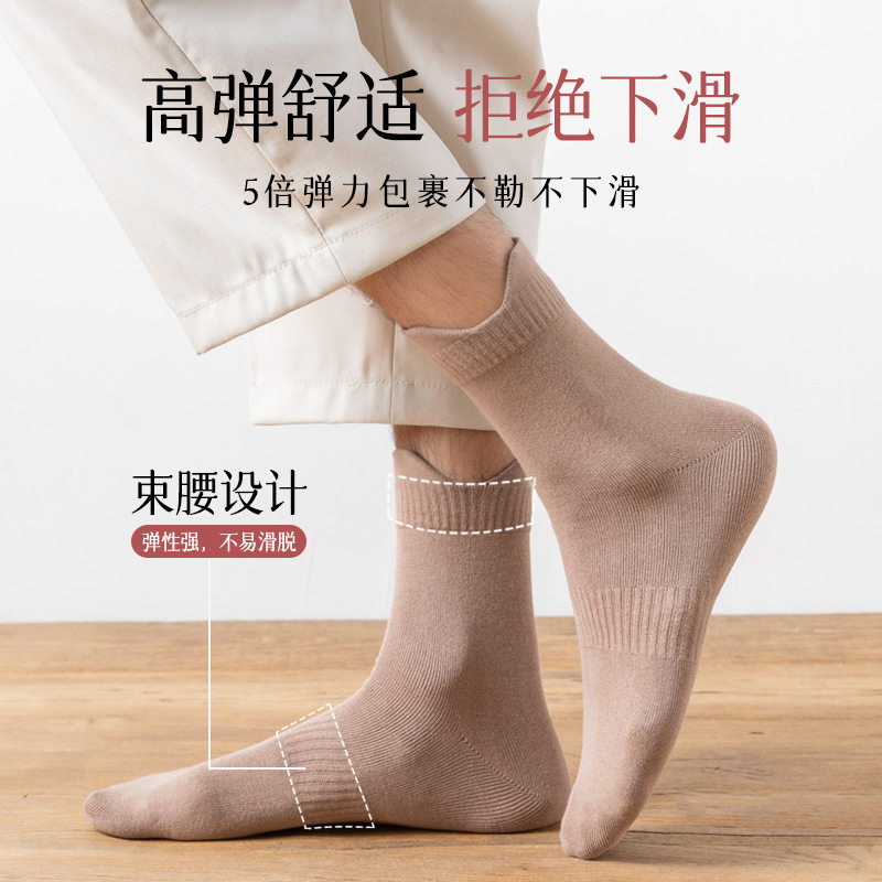 【慎拍 海燕专属 】中筒袜纯棉袜秋冬情侣复古长筒棉袜防臭