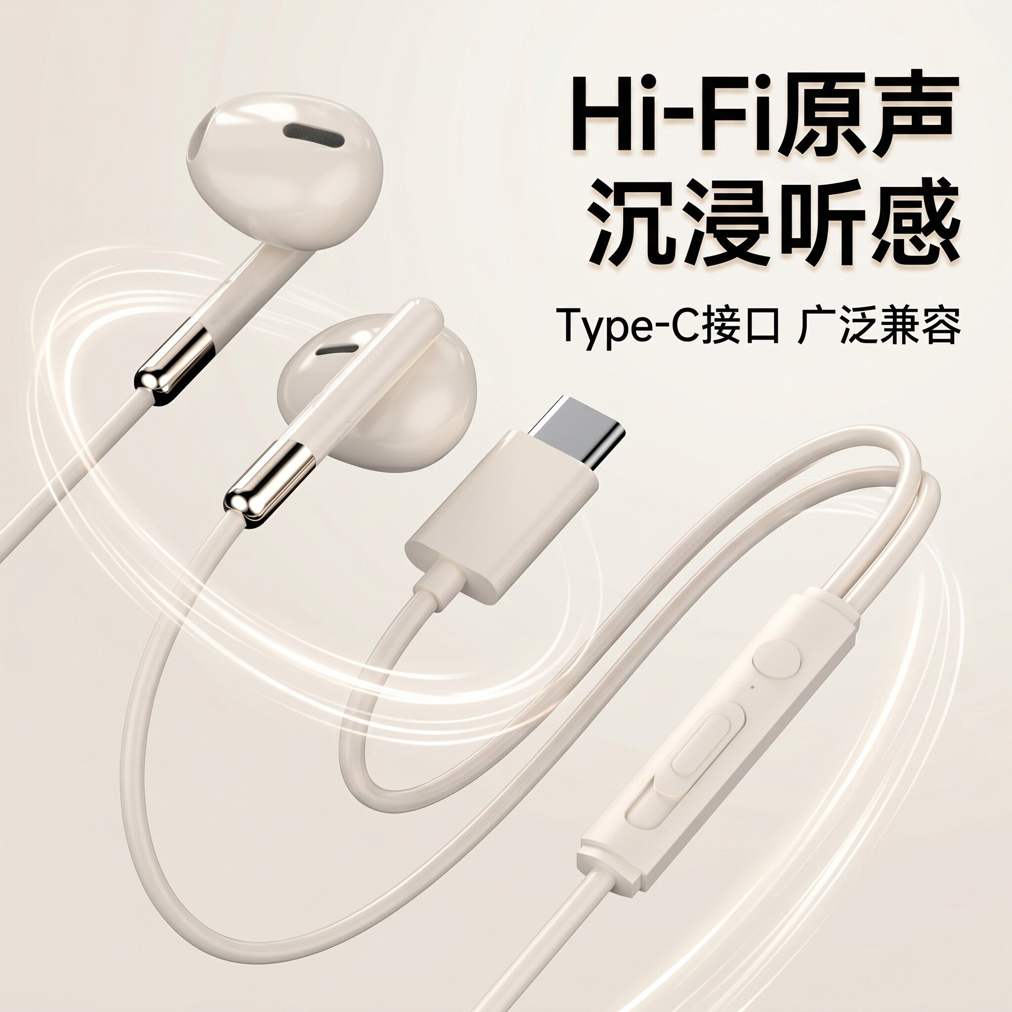 手机耳机跑步k歌线控带麦适用于华为小米OPPO魅族vivo通用重低音