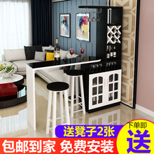 简约现代玄关门厅柜实木生态吧台 吧台酒柜家用客厅餐厅隔断柜欧式