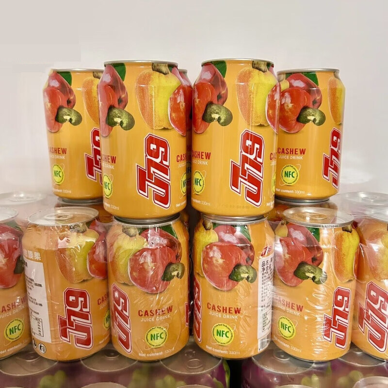 越南饮料果汁的腰果汁饮料进口罐装原装330ml特产风味果味整箱坚