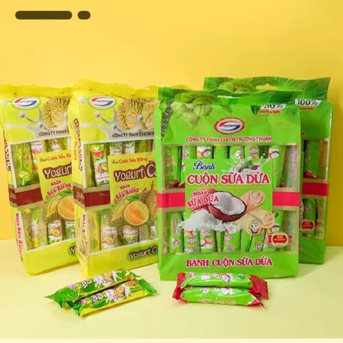 越南进口泰可榴莲椰子燕麦卷