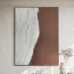 纯手绘油画简约欧式抽象艺术画客厅肌理落地画现代轻奢高级感挂画