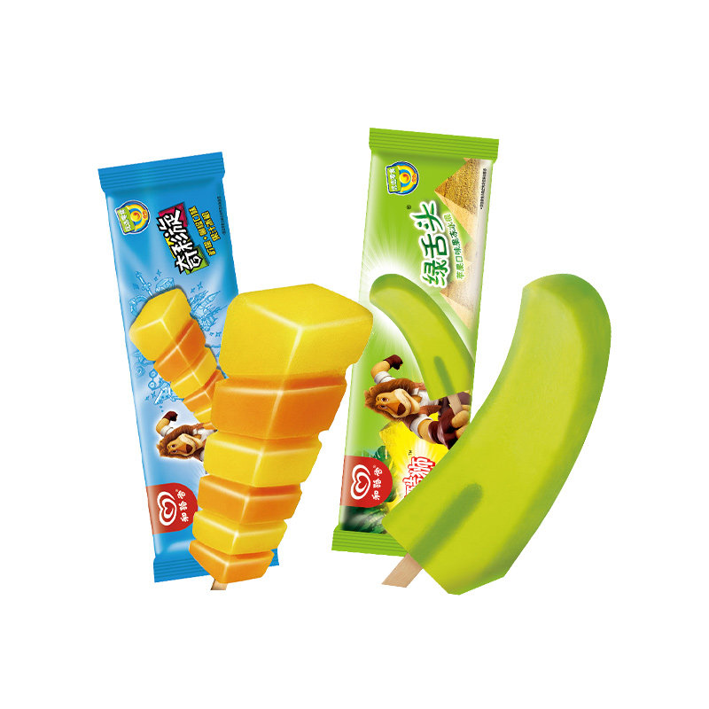 和路雪绿舌头七彩旋冰棒冰淇淋冰棍麦酷狮苹果果冻奇彩柠檬雪糕