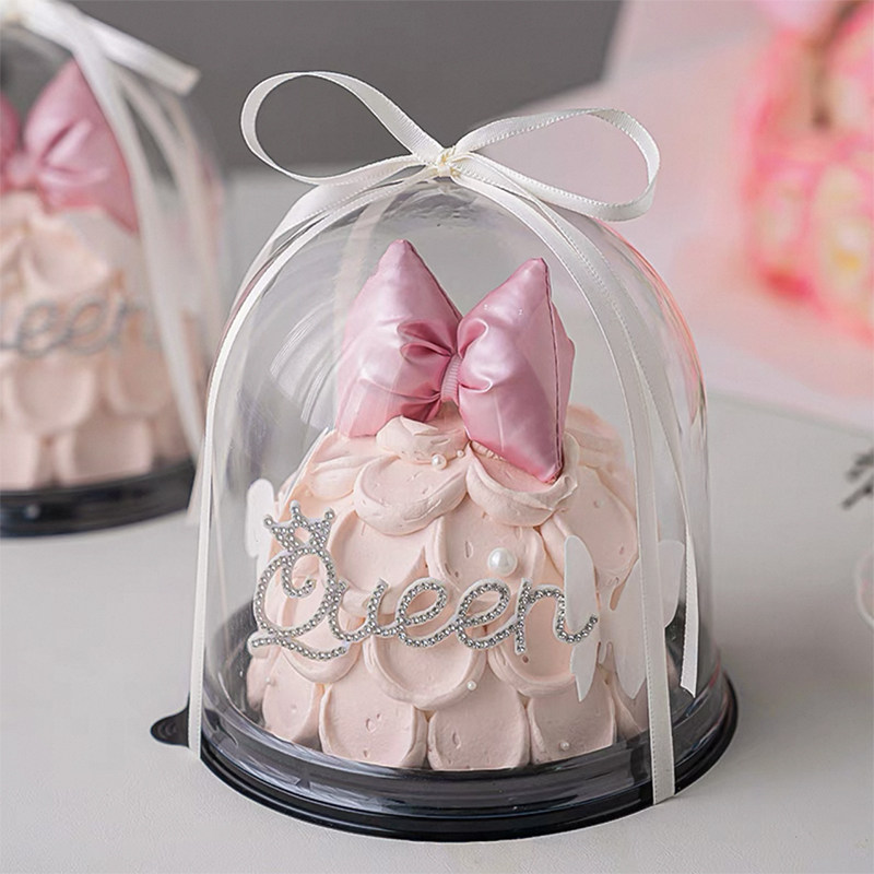 包邮网红女神妇女节许愿树蛋糕装饰摆件粉色蝴蝶结Queen水钻插件