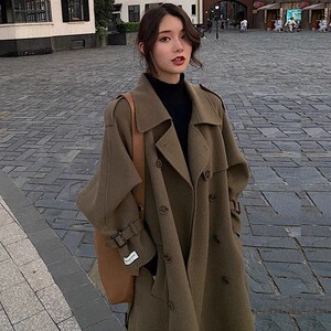 呢子大衣女中长款小个子2023新款秋冬赫本风高级感羊绒毛呢外套厚