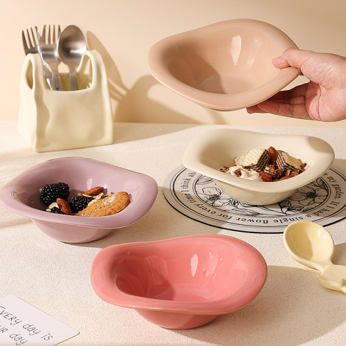 cookzone陶瓷不规则水果沙拉碗